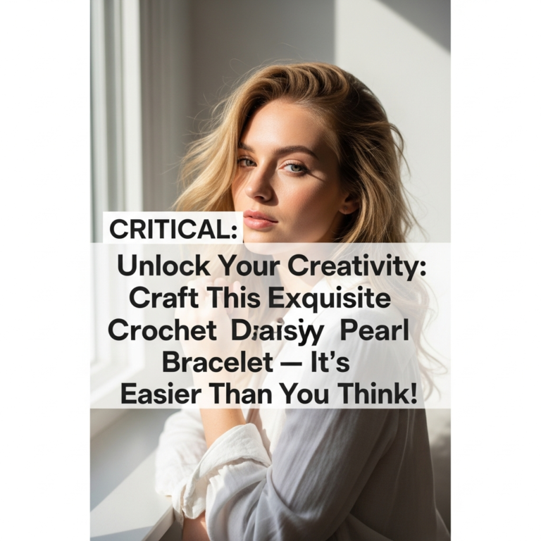 DIY Crochet Daisy Pearl Bracelet Pattern | Handmade Floral Jewelry Tutorial