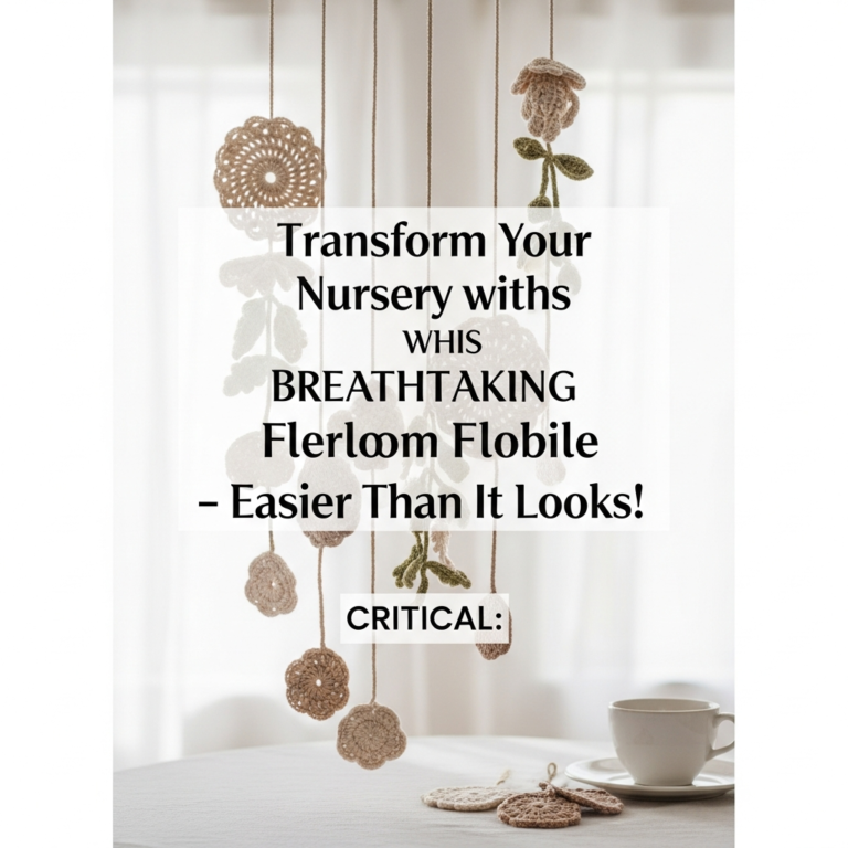 DIY Handmade Floral Crochet Baby Mobile: A Complete Step-by-Step Pattern